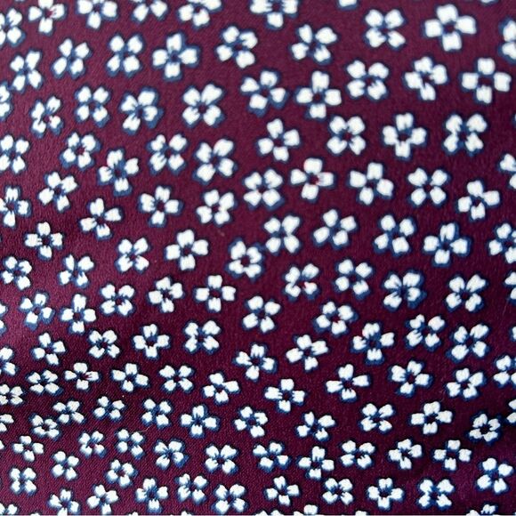 Bonobos Purple White Floral Slim Fit Button Front Shirt - Medium - Picture 9 of 9